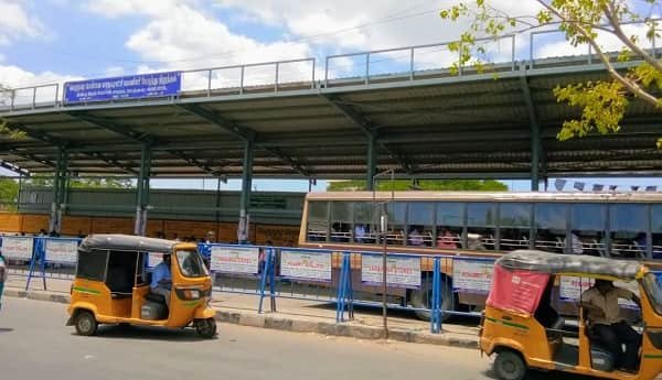 Guindy Railway Station Bus Stop in Chennai
