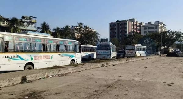 Jalukbari Bus Stop in Guwahati